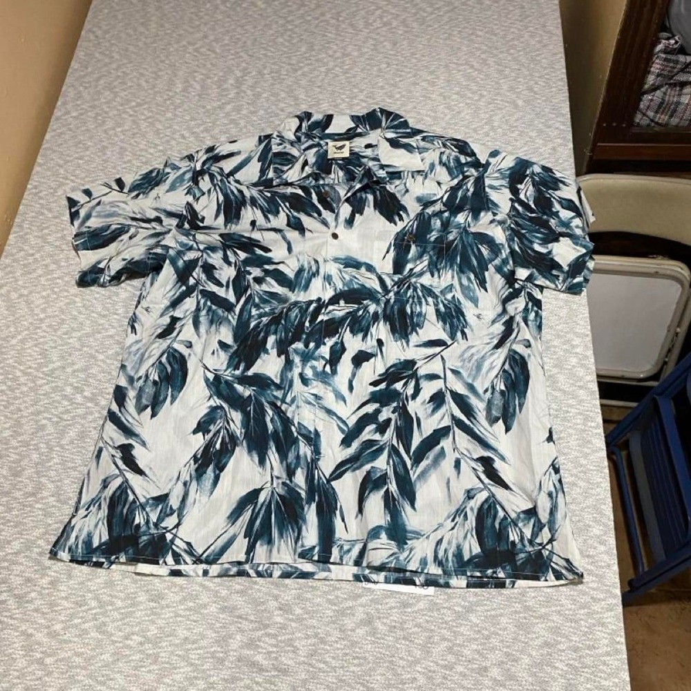 Yiume Japanese Multicolor Floral Print 100% Cotton Shirt Men 5XL. SKU-B654